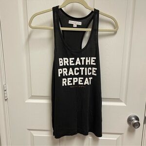 Spiritual Gangster black graphic racerback tank top. Sz Medium